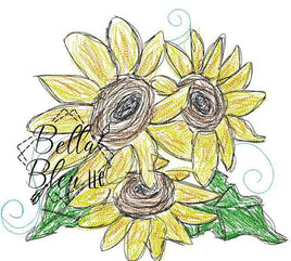 BBE Sunflower Scribble 2