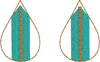 DBB Tenacity Textured Earrings Teardrop Earrings embroidery design