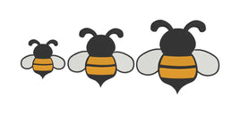 DBB Bee Embroidery Design 2 3 4 inches