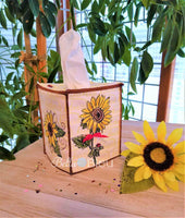 BBE ITH Scribble Sunflower Tissue Box Cover