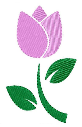 TIS Tulip Floral Embroidery design