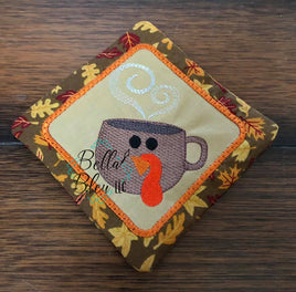 BBE - Sketchy Thanksgiving Turkey Coffee Mug Embroidery design