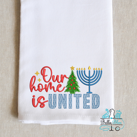 BBE Our Home is United Christmas Hanukkah design