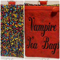 BBE - Vampire Tea Bags Zipper Wallet bag ith