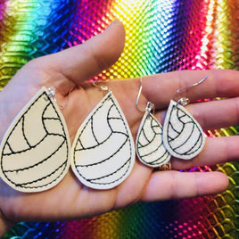 DBB Volleyball STITCHING Earrings embroidery design