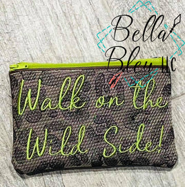 BBE - Walk on the Wild Side Leopard Sketchy Zipper Wallet bag ith