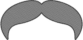 DBB The Walrus Mustache 4x4 Embroidery Design