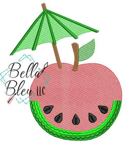 Sketchy Watermelon Apple Umbrella Drink