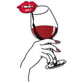 DED Lips, Wine, Lady saying