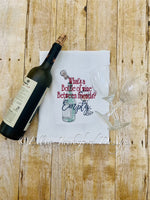 EJD Wine Between Friends sketch embroidery design