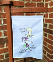 BBE Halloween Witch hanging from the Moon Scribble