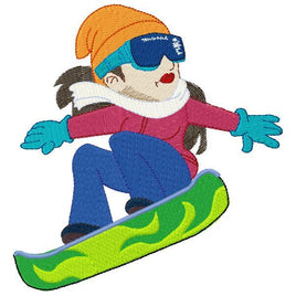 DED Girl Riding a board