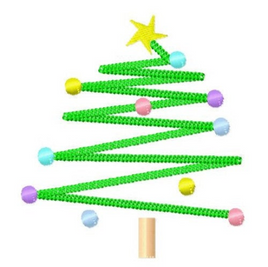 TIS Zipper Christmas tree